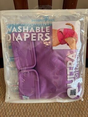 Inspire Purple Washable Dog Diapers